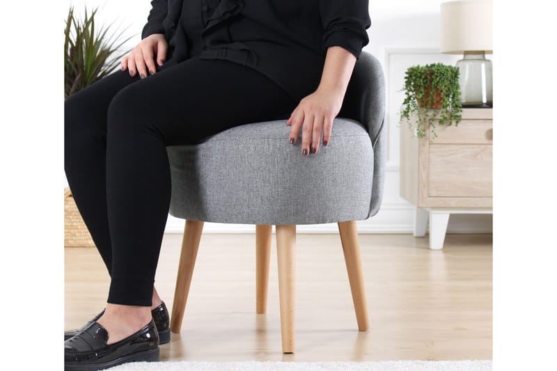 Philippi Sittpuff 42 cm - Grå - Möbler - Vardagsrum - Stolar & sittmöbler - Sittpuff