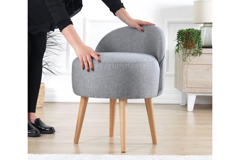 Philippi Sittpuff 42 cm - Grå - Möbler - Vardagsrum - Stolar & sittmöbler - Sittpuff