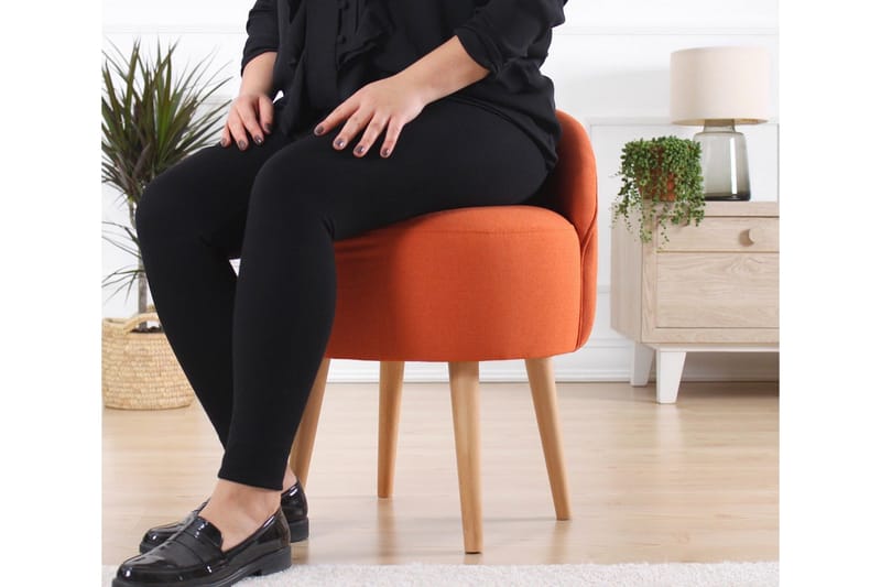 Philippi Sittpuff 42 cm - Orange - Möbler - Vardagsrum - Stolar & sittmöbler - Sittpuff