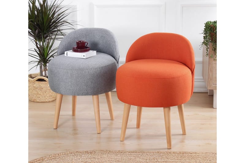 Philippi Sittpuff 42 cm - Orange - Möbler - Vardagsrum - Stolar & sittmöbler - Sittpuff