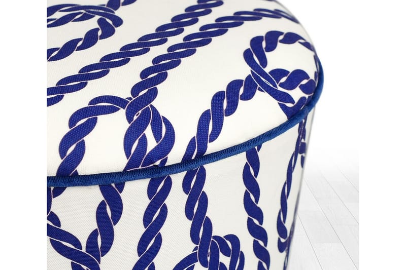 Pradera Sittpuff 42 cm - Blå/Vit - Möbler - Vardagsrum - Stolar & sittmöbler - Sittpuff