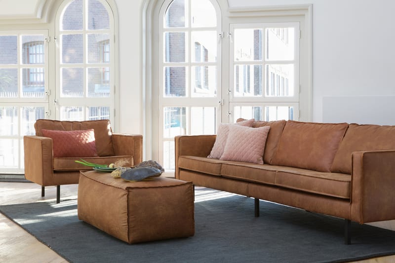 RAFAELE Sittpuff Brun - Möbler - Vardagsrum - Stolar & sittmöbler - Sittpuff