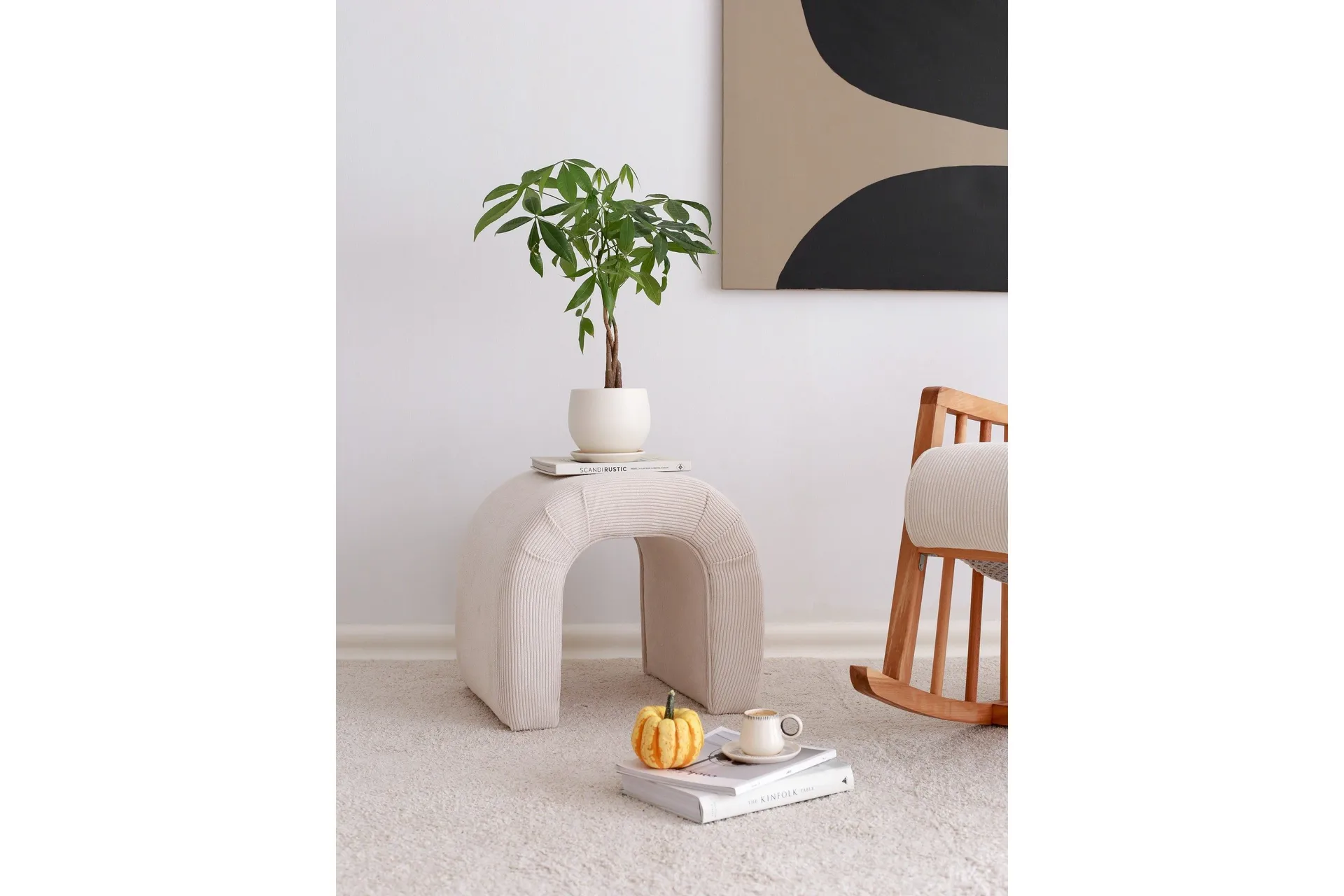 Ramdas Sittpuff 51 cm - Vit