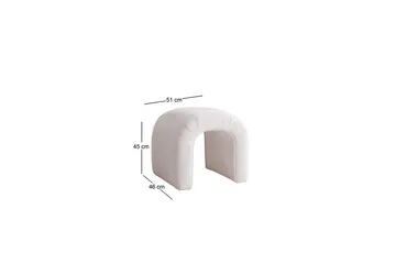 Ramdas Sittpuff 51 cm - Vit - Möbler - Vardagsrum - Stolar & sittmöbler - Sittpuff
