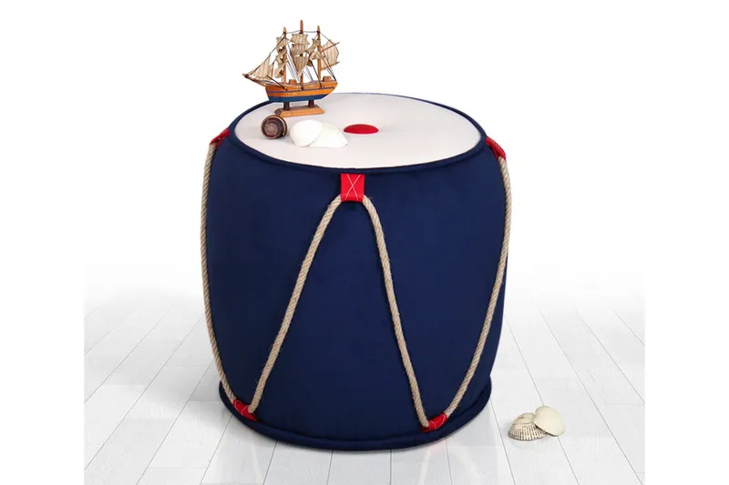 Redlands Sittpuff 42 cm - Blå - Möbler - Vardagsrum - Stolar & sittmöbler - Sittpuff