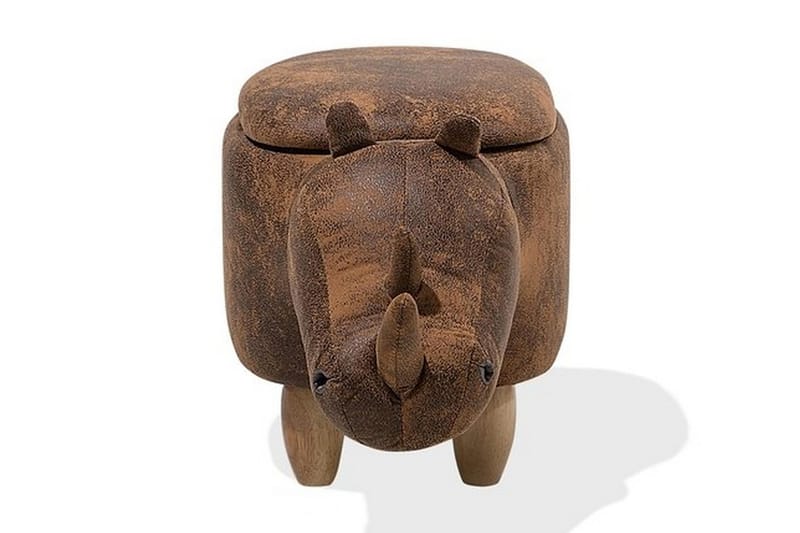 Rhino Sittpuff 60 cm - Brun - Möbler - Vardagsrum - Stolar & sittmöbler - Sittpuff