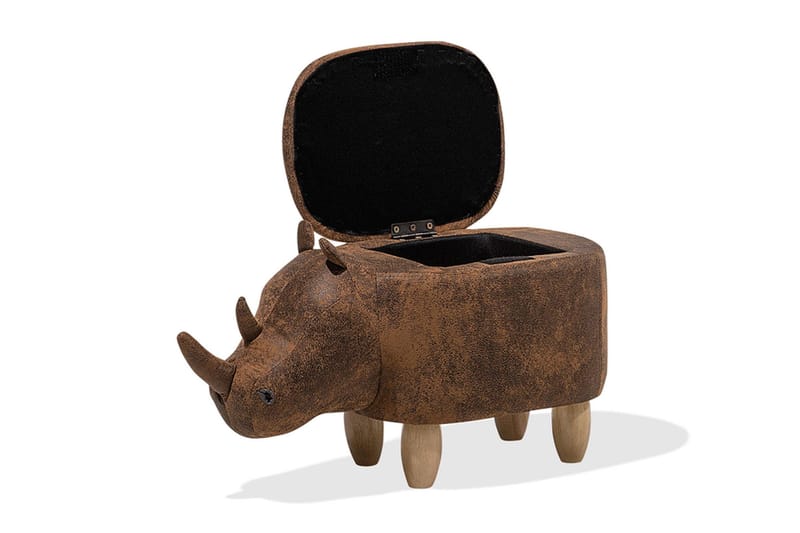 Rhino Sittpuff 60 cm - Brun - Möbler - Vardagsrum - Stolar & sittmöbler - Sittpuff