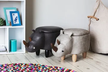 Rhino Sittpuff 60 cm - Grå - Möbler - Vardagsrum - Stolar & sittmöbler - Sittpuff