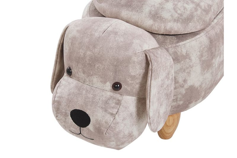 SABAKA Sittpuff med Förvaring Beige - Möbler - Vardagsrum - Stolar & sittmöbler - Sittpuff