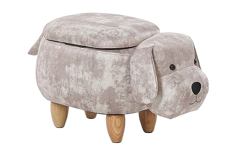 SABAKA Sittpuff med Förvaring Beige - Möbler - Vardagsrum - Stolar & sittmöbler - Sittpuff