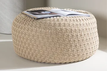 Sam Sittpuff - Beige - Möbler - Vardagsrum - Stolar & sittmöbler - Sittpuff