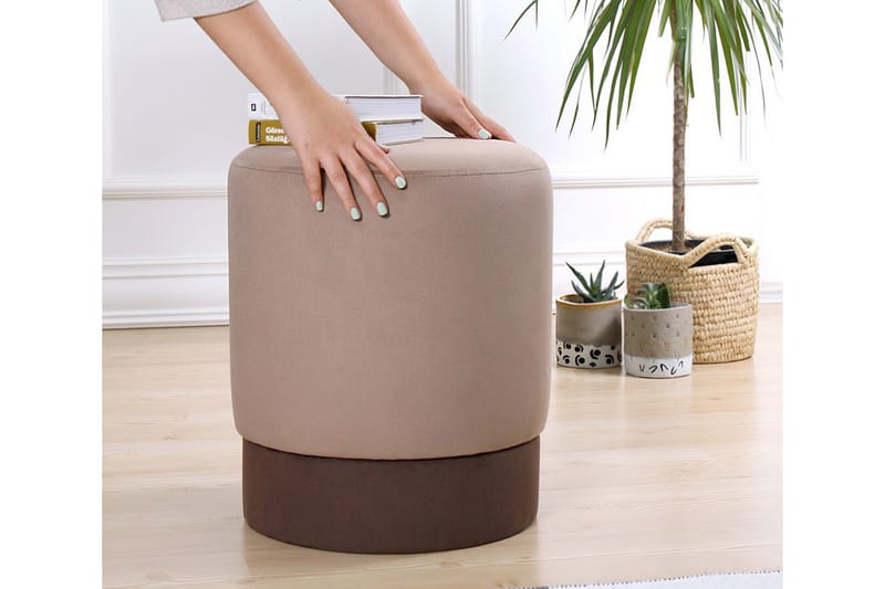 Samwille Sittpuff 38 cm Brun - Möbler - Vardagsrum - Stolar & sittmöbler - Sittpuff