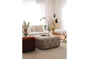 Seban Sittpuff 80 cm - Cream - Möbler - Vardagsrum - Stolar & sittmöbler - Sittpuff