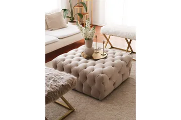 Seban Sittpuff 80 cm - Cream - Möbler - Vardagsrum - Stolar & sittmöbler - Sittpuff