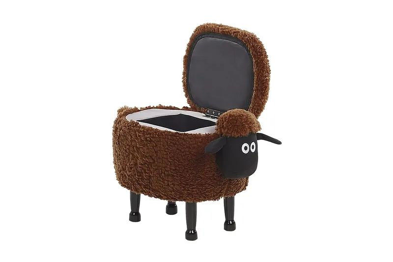 Sheep Sittpuff med Förvaring - Brun - Möbler - Vardagsrum - Stolar & sittmöbler - Sittpuff