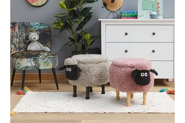 Sheep Sittpuff med Förvaring - Rosa - Möbler - Vardagsrum - Stolar & sittmöbler - Sittpuff