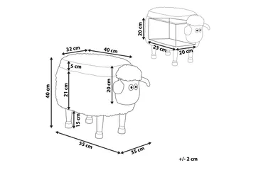 Sheep Sittpuff med Förvaring - Rosa - Möbler - Vardagsrum - Stolar & sittmöbler - Sittpuff