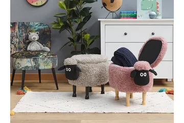 Sheep Sittpuff med Förvaring - Rosa - Möbler - Vardagsrum - Stolar & sittmöbler - Sittpuff