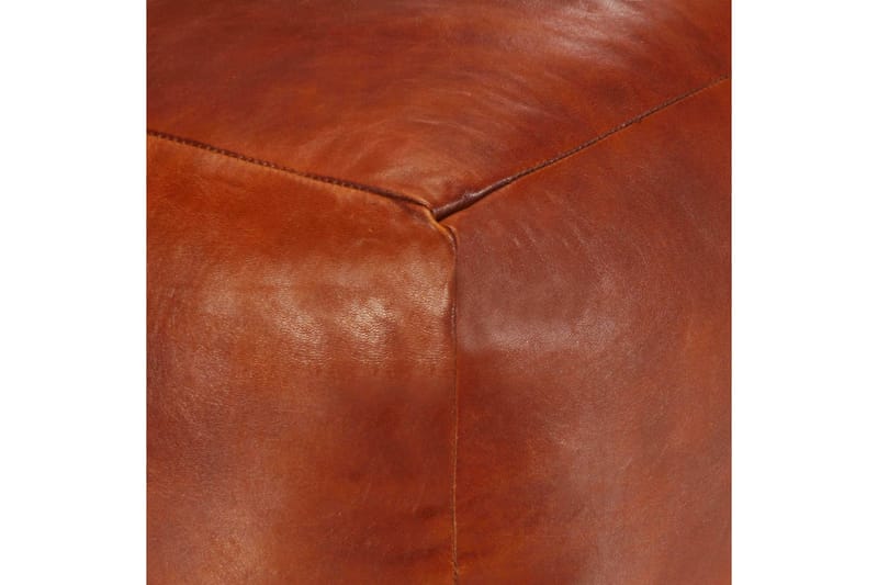 Sittpuff brun 40x40x40 cm äkta getskinn - Brun - Möbler - Vardagsrum - Stolar & sittmöbler - Sittpuff