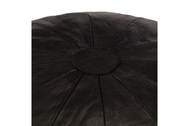 Sittpuff svart 40x35 cm äkta getskinn - Svart - Möbler - Vardagsrum - Stolar & sittmöbler - Sittpuff