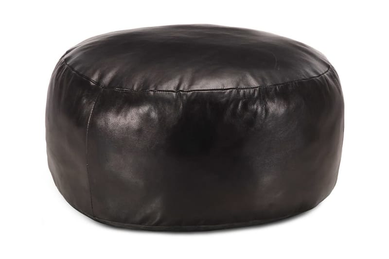 Sittpuff svart 60x30 cm äkta getskinn - Svart - Möbler - Vardagsrum - Stolar & sittmöbler - Sittpuff