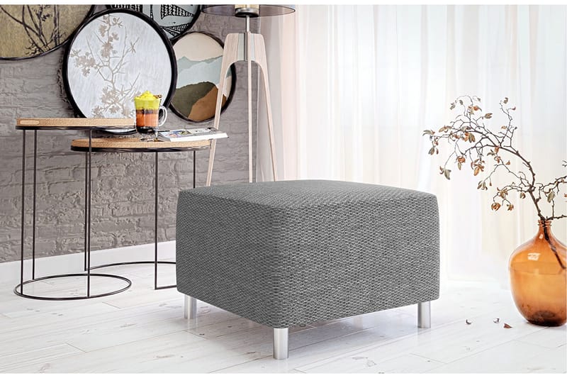 Skatteg Sittpuff 65x56x42 cm - Grå - Möbler - Vardagsrum - Stolar & sittmöbler - Sittpuff