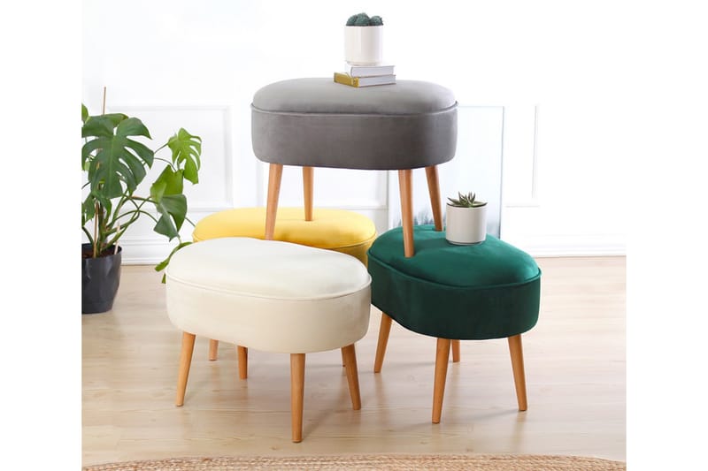Smithtown Sittpuff 63 cm Gul - Möbler - Vardagsrum - Stolar & sittmöbler - Sittpuff