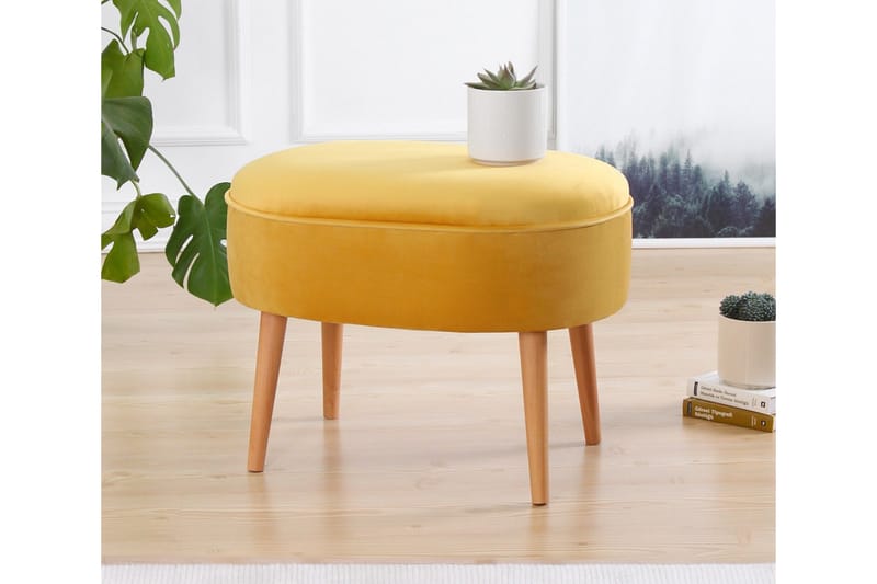 Smithtown Sittpuff 63 cm Gul - Möbler - Vardagsrum - Stolar & sittmöbler - Sittpuff