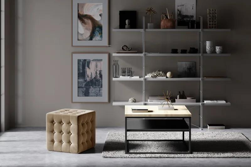 Soltau Sittpuff - Beige - Möbler - Vardagsrum - Stolar & sittmöbler - Sittpuff