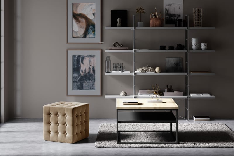 SOLTERRE Sittpuff Beige - Möbler - Vardagsrum - Stolar & sittmöbler - Sittpuff
