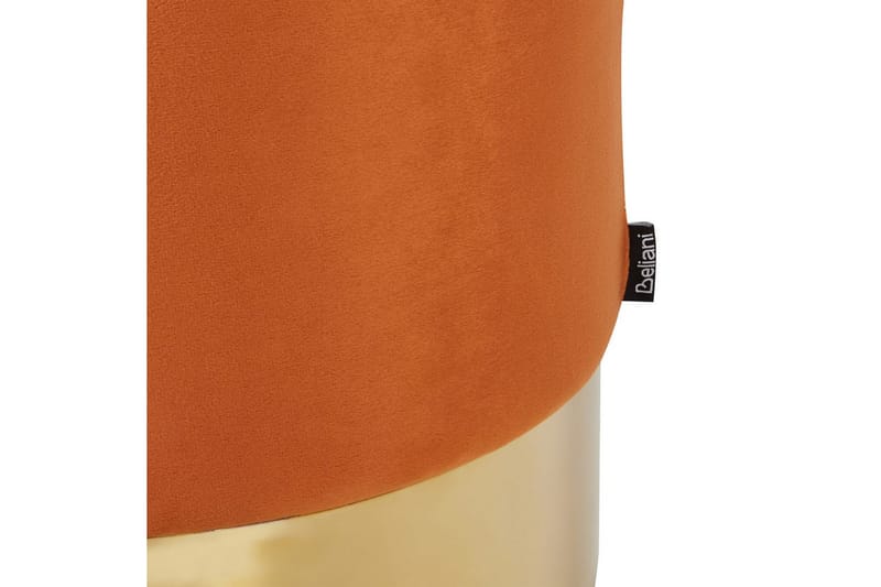 Sittpuff Sophia Orange/guld - Orange/guld - Möbler - Vardagsrum - Stolar & sittmöbler - Sittpuff
