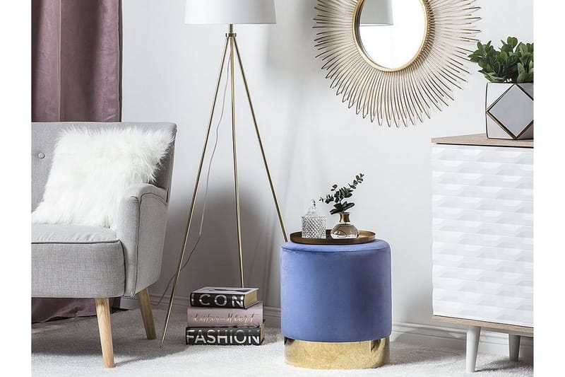 Sophia Sittpuff 39 cm - Blå - Möbler - Vardagsrum - Stolar & sittmöbler - Sittpuff