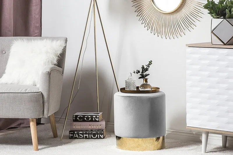 Sophia Sittpuff 39 cm - Grå - Möbler - Vardagsrum - Stolar & sittmöbler - Sittpuff