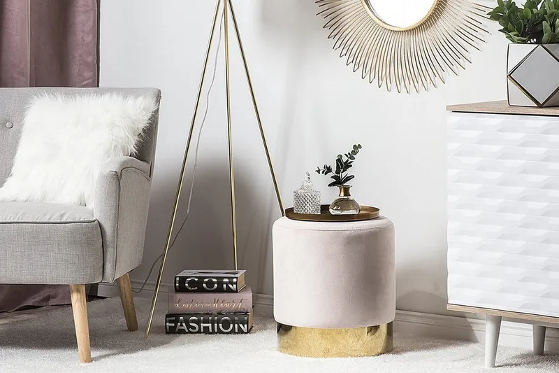 Sophia Sittpuff 39 cm - Rosa - Möbler - Vardagsrum - Stolar & sittmöbler - Sittpuff