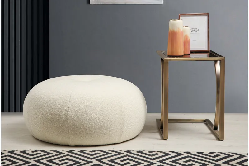 Springhill Sittpuff 55 cm - Vit - Möbler - Vardagsrum - Stolar & sittmöbler - Sittpuff