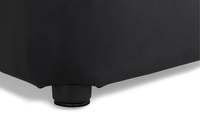 Square Pall Läder - Svart - Möbler - Vardagsrum - Stolar & sittmöbler - Sittpuff