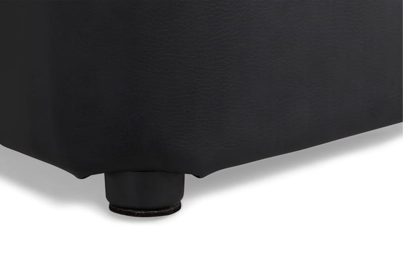 Square Pall Läder - Svart - Möbler - Vardagsrum - Stolar & sittmöbler - Sittpuff