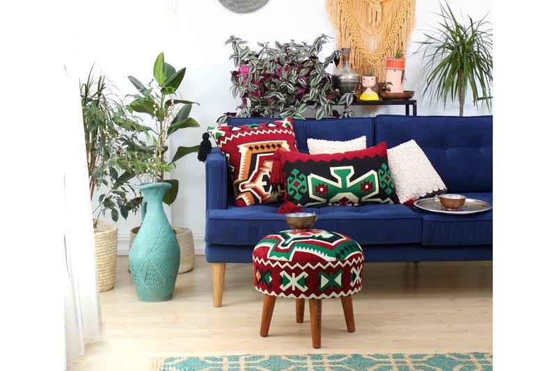 Tarrytown Sittpuff 46 cm - Flerfärgad - Möbler - Vardagsrum - Stolar & sittmöbler - Sittpuff