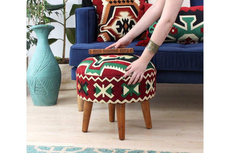 Tarrytown Sittpuff 46 cm - Flerfärgad - Möbler - Vardagsrum - Stolar & sittmöbler - Sittpuff