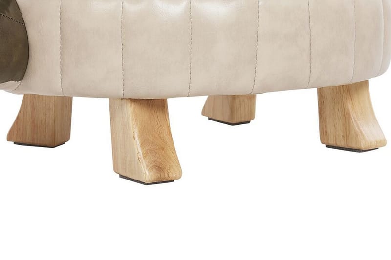Tartaruga Sittpuff - Konstläder/Grön/Beige - Möbler - Vardagsrum - Stolar & sittmöbler - Sittpuff