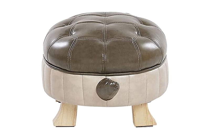 Tartaruga Sittpuff - Konstläder/Grön/Beige - Möbler - Vardagsrum - Stolar & sittmöbler - Sittpuff