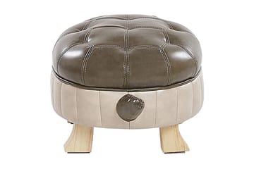 Tartaruga Sittpuff - Konstläder/Grön/Beige - Möbler - Vardagsrum - Stolar & sittmöbler - Sittpuff