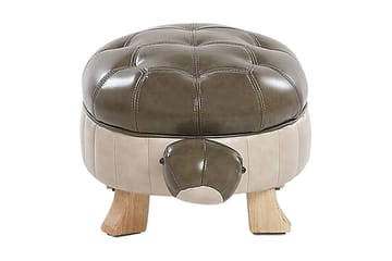 Tartaruga Sittpuff - Konstläder/Grön/Beige - Möbler - Vardagsrum - Stolar & sittmöbler - Sittpuff