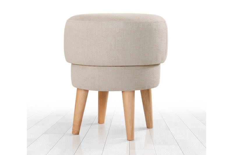 Veccio Sittpuff 47 cm - Beige - Möbler - Vardagsrum - Stolar & sittmöbler - Sittpuff