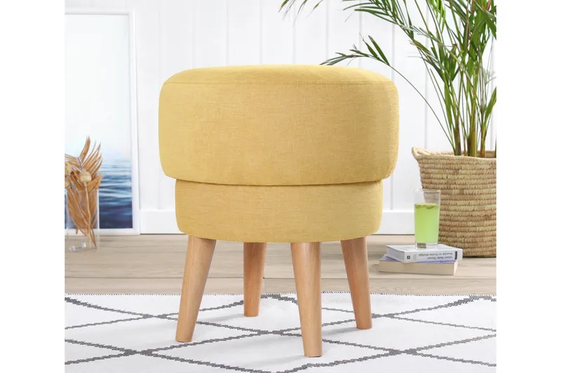 Veccio Sittpuff 47 cm, Gul