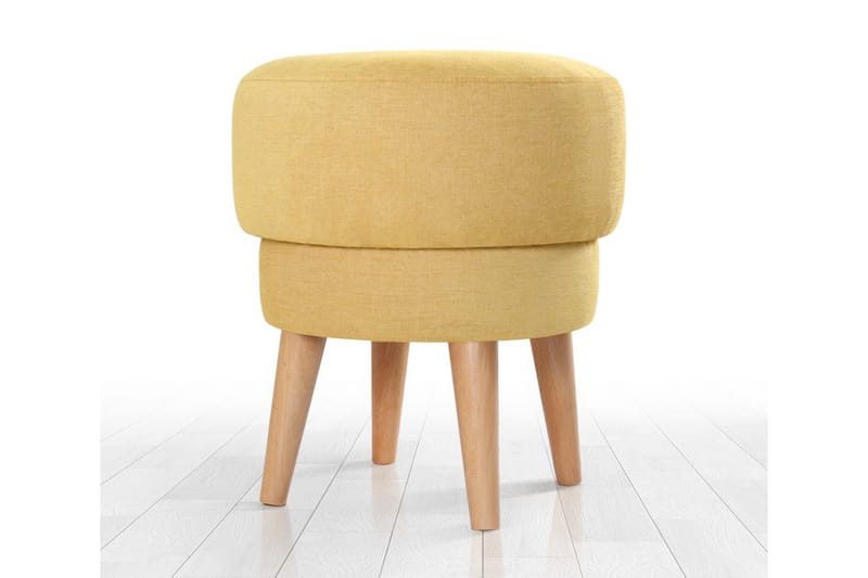 Veccio Sittpuff 47 cm Gul - Möbler - Vardagsrum - Stolar & sittmöbler - Sittpuff