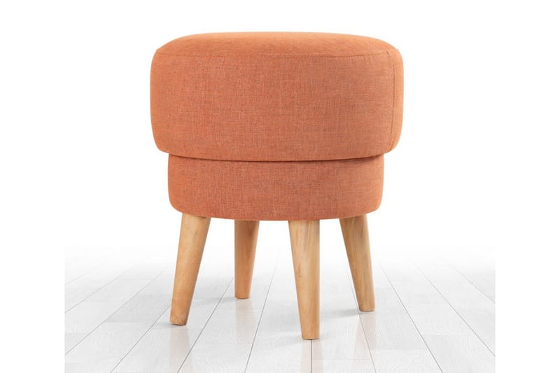 Veccio Sittpuff 47 cm - Orange - Möbler - Vardagsrum - Stolar & sittmöbler - Sittpuff