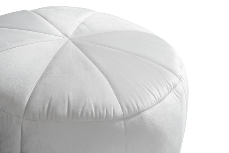 VEGAS Fotpall 55x40 cm Vit Sammet - Möbler - Vardagsrum - Stolar & sittmöbler - Sittpuff