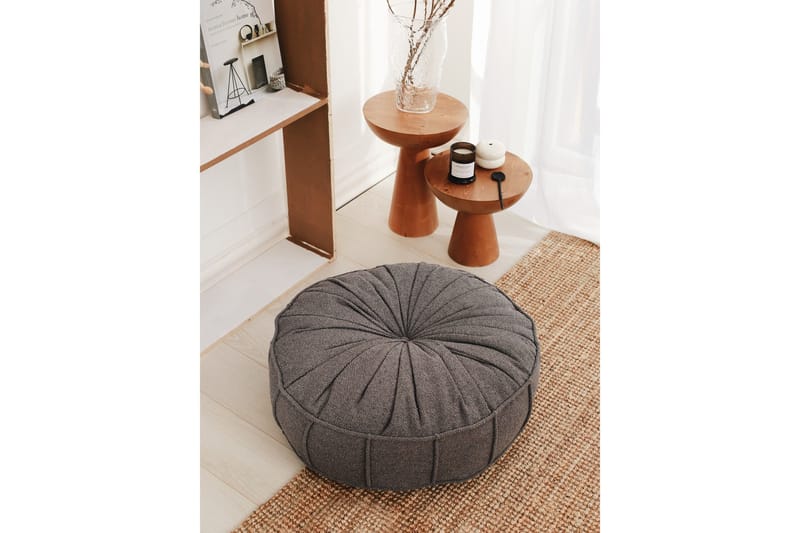 Vintage Sittpuff 60 cm, Antracit