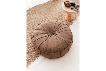 Vintage Sittpuff 60 cm Brun